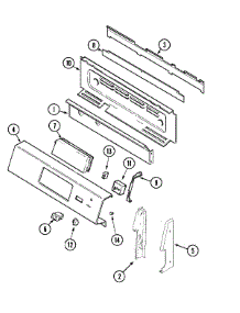 02 - Control Panel parts for Maytag Range MGR5780BDW from AppliancePartsPros.com
