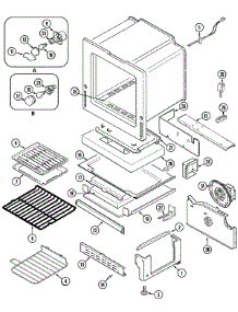 05 - Oven / Base parts for Maytag Range MGR5870ADB from AppliancePartsPros.com