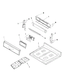 03 - Control Panel / Top Assembly parts for Maytag Range MGR5875QDB from AppliancePartsPros.com