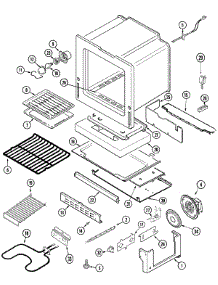 05 - Oven / Base parts for Maytag Range MGR5880BDB from AppliancePartsPros.com