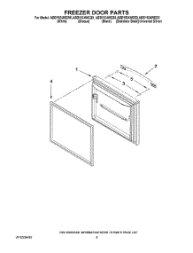 05 - Freezer Door Parts parts for Maytag Refrigerator ABB1924WED0 from AppliancePartsPros.com