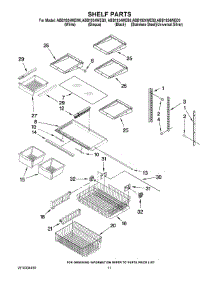 06 - Shelf Parts parts for Maytag Refrigerator ABB1924WED0 from AppliancePartsPros.com