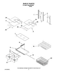 06 - Shelf Parts parts for Maytag Refrigerator ABB1921WEW0 from AppliancePartsPros.com