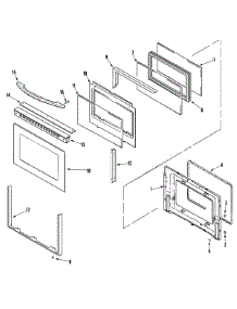 03 - Door (Lower-Bdb / Bdq / Bdw) parts for Maytag Range MGR6772BDB from AppliancePartsPros.com