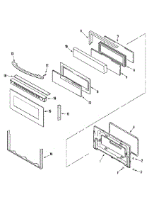 04 - Door (Upper-Bdb / Bdq / Bdw) parts for Maytag Range MGR6772BDB from AppliancePartsPros.com