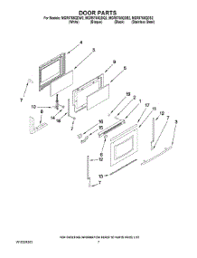 05 - Door Parts parts for Maytag Range MGR5765QDQ2 from AppliancePartsPros.com