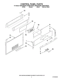 02 - Control Panel Parts parts for Maytag Range MGR5765QDB2 from AppliancePartsPros.com