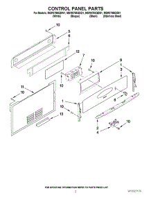 02 - Control Panel Parts parts for Maytag Range MGR5765QDQ1 from AppliancePartsPros.com