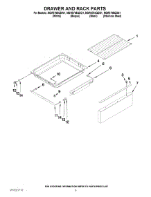 06 - Drawer And Rack Parts parts for Maytag Range MGR5765QDB1 from AppliancePartsPros.com