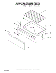 04 - Drawer & Broiler Parts parts for Maytag Range AER6011VAS0 from AppliancePartsPros.com