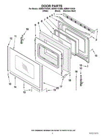 05 - Door Parts parts for Maytag Range AER6011VAS0 from AppliancePartsPros.com
