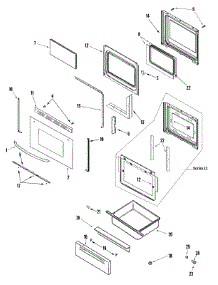 03 - Door / Drawer parts for Maytag Range MGRM752BDB from AppliancePartsPros.com