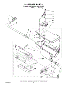 04 - Dispenser Parts parts for Maytag Washer NFW7500VW00 from AppliancePartsPros.com