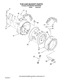 05 - Tub And Basket Parts parts for Maytag Washer NFW7500VM00 from AppliancePartsPros.com