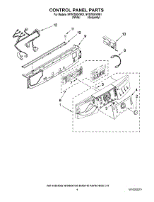 03 - Control Panel Parts parts for Maytag Washer NFW7500VW01 from AppliancePartsPros.com