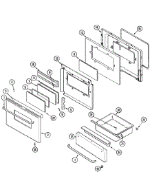 02 - Door / Drawer (Adc) parts for Maytag Range MGS5770ADC from AppliancePartsPros.com