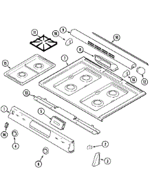 05 - Top Assembly (Ada, Adb, Adw, Adc) parts for Maytag Range MGS5770ADW from AppliancePartsPros.com