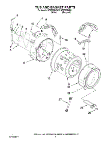 05 - Tub And Basket Parts parts for Maytag Washer NFW7500VM01 from AppliancePartsPros.com