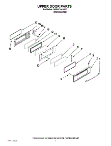 05 - Upper Door Parts parts for Maytag Range MGR6875ADS27 from AppliancePartsPros.com