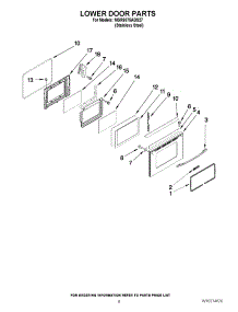06 - Lower Door Parts parts for Maytag Range MGR6875ADS27 from AppliancePartsPros.com