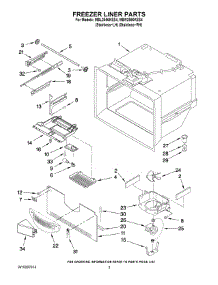 02 - Freezer Liner Parts parts for Maytag Refrigerator MBL2556KES4 from AppliancePartsPros.com