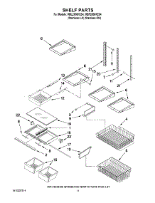 07 - Shelf Parts parts for Maytag Refrigerator MBL2556KES4 from AppliancePartsPros.com