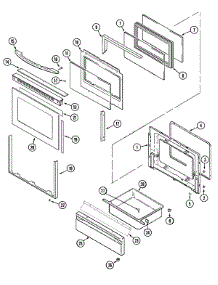 02 - Door / Drawer parts for Maytag Range MGS5870ADA from AppliancePartsPros.com