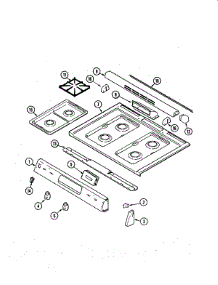 05 - Top Assembly (Adq) parts for Maytag Range MGS5870ADQ from AppliancePartsPros.com