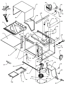 02 - Chassis Assy & Electrical Components parts for Amana Microwave MH11BMP / P1156015M from AppliancePartsPros.com