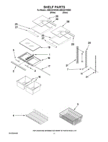 07 - Shelf Parts parts for Maytag Refrigerator ABB2221WEW0 from AppliancePartsPros.com