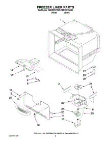 02 - Freezer Liner Parts parts for Maytag Refrigerator ABB2221WEB0 from AppliancePartsPros.com