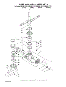 04 - Pump And Spray Arm Parts parts for Maytag Dishwasher MDB3601BWB1 from AppliancePartsPros.com