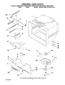 02 - Freezer Liner Parts parts for Maytag Refrigerator ABB2224WEW0 from AppliancePartsPros.com