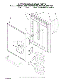 05 - Refrigerator Door Parts parts for Maytag Refrigerator ABB2224WEB0 from AppliancePartsPros.com