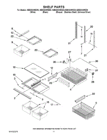 07 - Shelf Parts parts for Maytag Refrigerator ABB2224WEQ0 from AppliancePartsPros.com