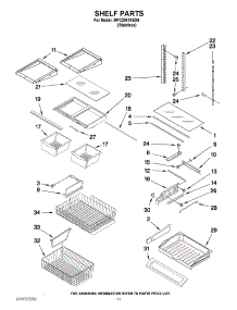 06 - Shelf Parts parts for Maytag Refrigerator MFC2061KES6 from AppliancePartsPros.com