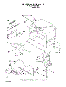 02 - Freezer Liner Parts parts for Maytag Refrigerator AFD2535FES6 from AppliancePartsPros.com