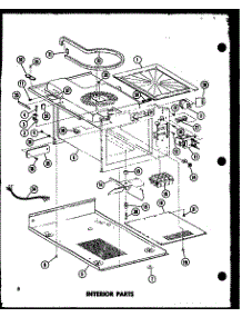 03 - Interior Parts parts for Amana Microwave ML-3 / P7372002M from AppliancePartsPros.com