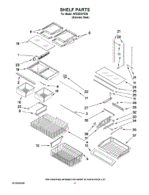 06 - Shelf Parts parts for Maytag Refrigerator AFD2535FES6 from AppliancePartsPros.com