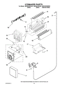 12 - Icemaker Parts parts for Maytag Refrigerator MSD2553WEB01 from AppliancePartsPros.com