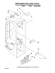 02 - Refrigerator Liner Parts parts for Maytag Refrigerator MSD2553WEM01 from AppliancePartsPros.com