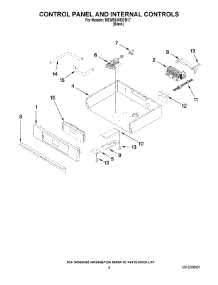 05 - Control Panel And Internal Controls parts for Maytag Oven MEW5630DDB17 from AppliancePartsPros.com