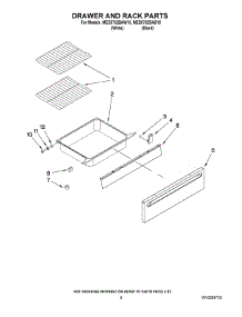 05 - Drawer And Rack Parts parts for Maytag Range MES5752BAB15 from AppliancePartsPros.com