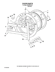 02 - Door Parts parts for Maytag Washer MFS55PNAVS from AppliancePartsPros.com