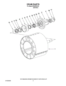 08 - Drum Parts parts for Maytag Washer MFS55PNAVS from AppliancePartsPros.com