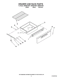 05 - Drawer And Rack Parts parts for Maytag Range MER8875WW1 from AppliancePartsPros.com
