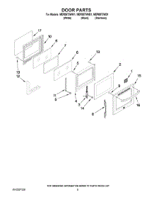 04 - Door Parts parts for Maytag Range MER8875WS1 from AppliancePartsPros.com
