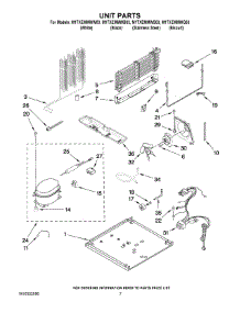 04 - Unit Parts parts for Maytag Refrigerator M1TXEMMWW03 from AppliancePartsPros.com
