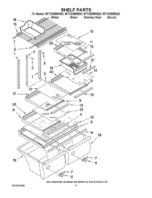 06 - Shelf Parts parts for Maytag Refrigerator M1TXEMMWW03 from AppliancePartsPros.com