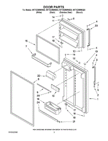 02 - Door Parts parts for Maytag Refrigerator M1TXEMMWB03 from AppliancePartsPros.com